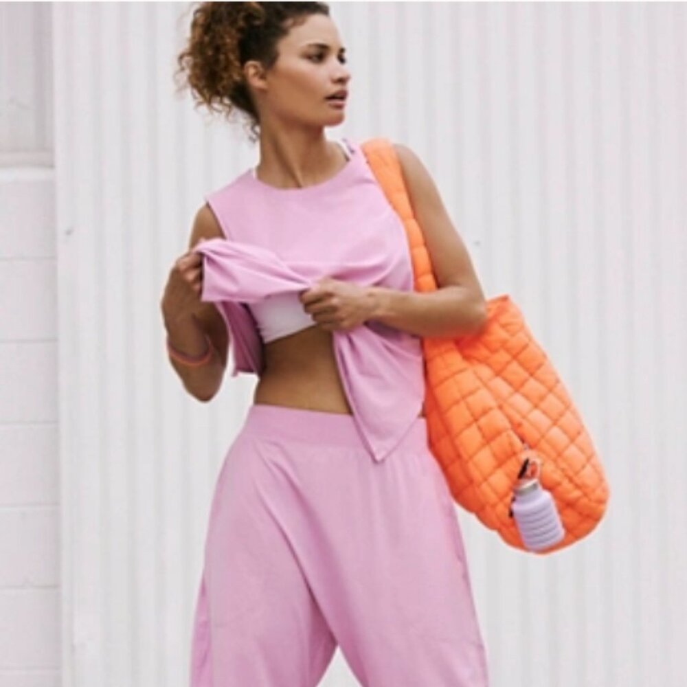 Free People Hot Shot Relaxed Set-NWOT~ Bright Orchid